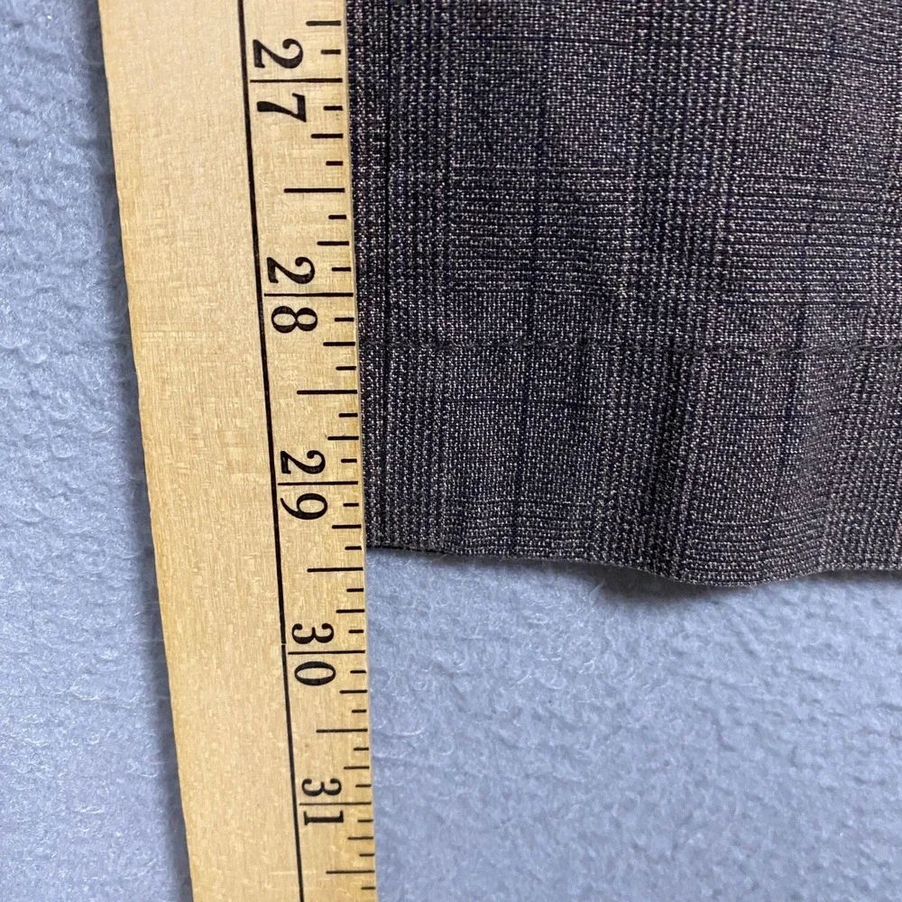 Banana Republic Aiden Fit Pants Mens 31x30 Brown Plaid Cotton Chino 359280-00